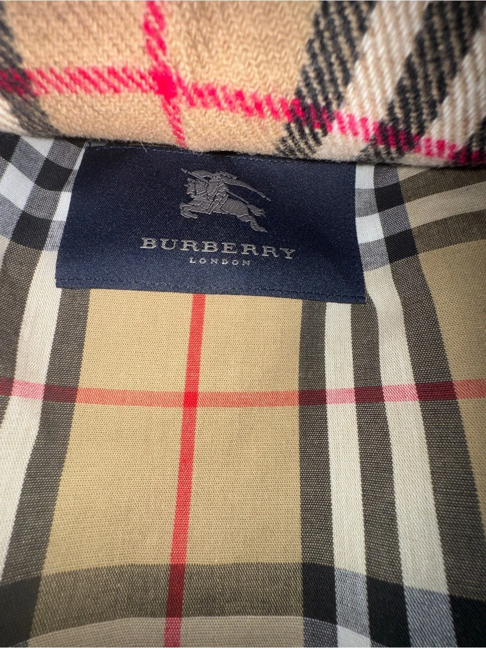 Burberry Beige Long Trench Coat with zip in lining size 42R - Picture 7 of 14